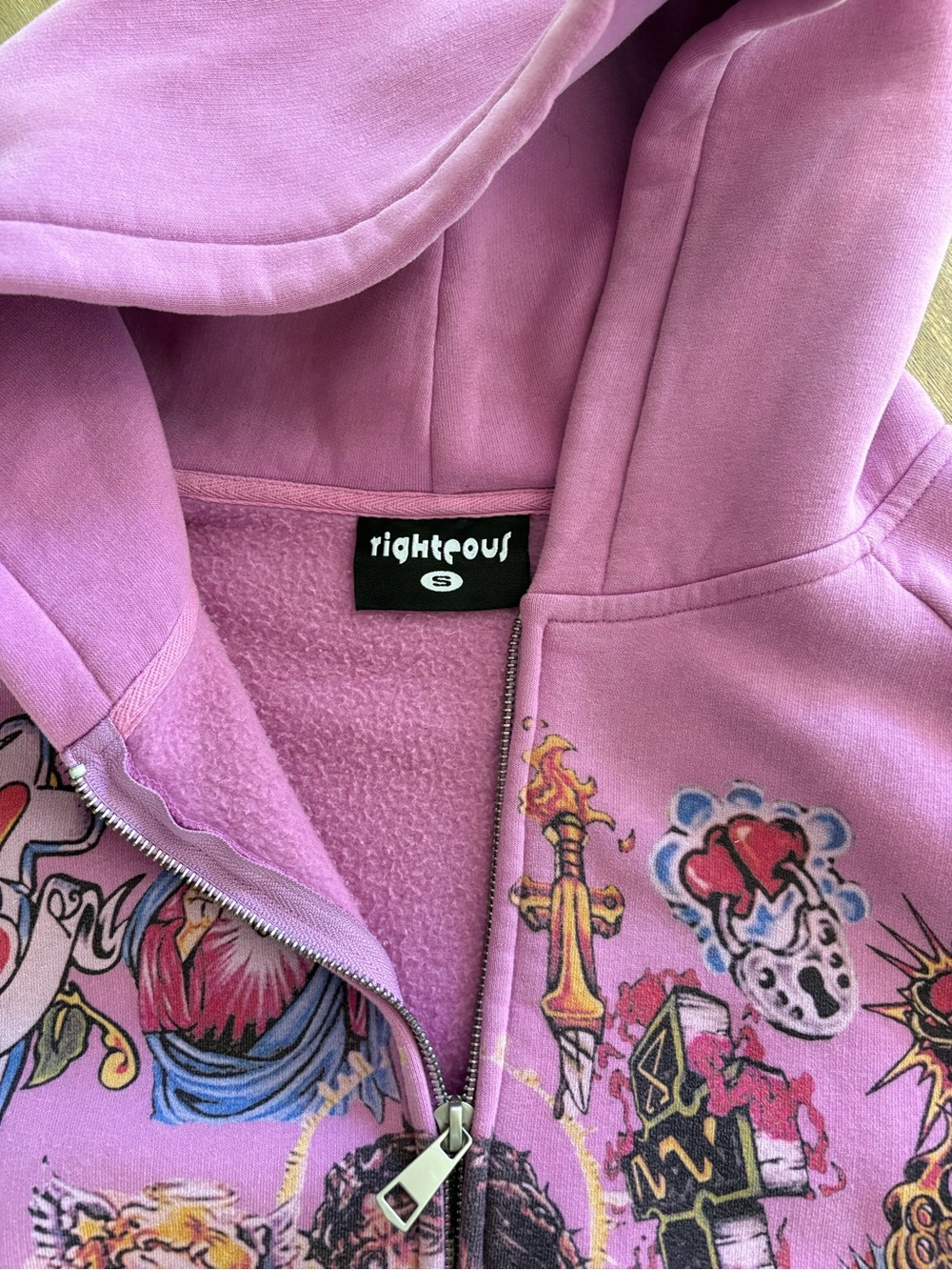 Black Graphic Pullover Hoodie - Unbranded